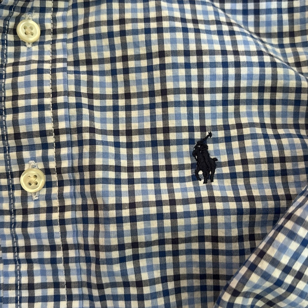 Ralph Lauren boy size 4/4T natural stretch, long sleeve button-down - Picture 3 of 6